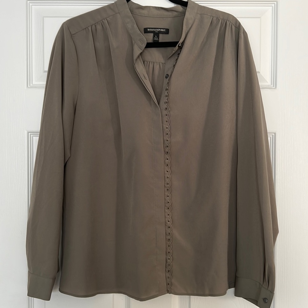 Mock-neck Blouse
